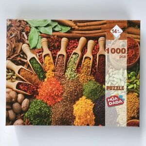 Puzzle 1000 Piece Colorful Spices Like New Jigsaw Poster Cook Chef Game